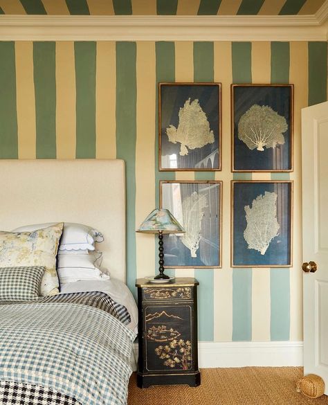 Heritage Paint Colours, Painting Stripes On Walls, Striped Room, Water House, Striped Walls, Paris Grey, Paint Stripes, Perfect Bedroom, Va Va Voom