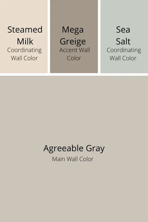 Mega Greige, Agreeable Gray Sherwin Williams, Paint Your House, Agreeable Gray, House Color Palettes, Gray Paint, House Color Schemes, Grey Paint Colors, Casa Exterior