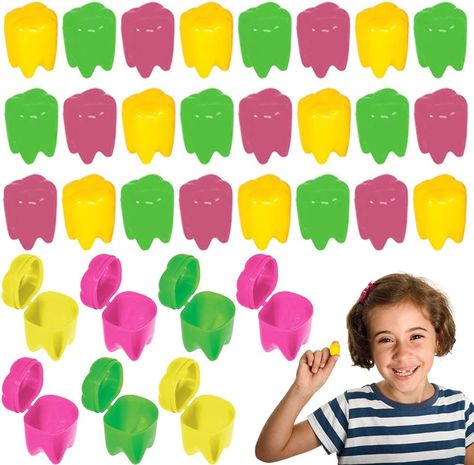 ArtCreativity Colorful Tooth Savers, Set of 72, Tooth Holders For Boys & Girls, Dentist Office Giveaways For Kids Giveaways For Kids, Easter Egg Stuffers, Egg Stuffers, Motivation For Kids, Kids Carnival, Dentist Office, Kids Exploring, First Tooth, Easter Shopping