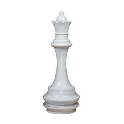 Williston Forge Andreas Wooden Queen Chess Piece Table DÃ©cor Sculpture Color: White Queen Chess, Queen Chess Piece, Chess Queen, White Queen, Chess Pieces, Dragon Age, Jewelry Boxes, Chess, Decorative Objects