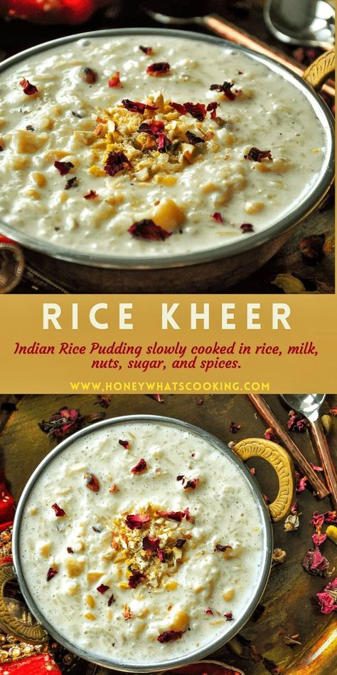 Traditional Indian Desserts, Payesh Recipe, Sweet Rice Recipe, Indian Rice Pudding, Easy Indian Dessert Recipes, Indian Pudding, Rice Kheer, Whats Cooking, Rice Desserts