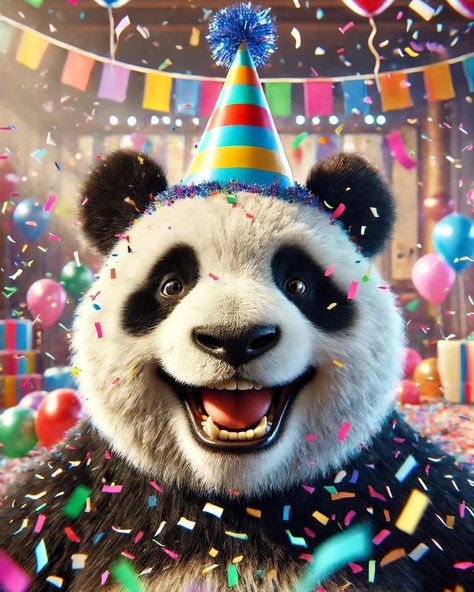 Birthday vibes on point! Party like a panda. 🐼🎉 #confettifever Happy Birthday Panda, Party Like A Panda, 28 Birthday, Birthday Vibes, Panda Birthday, 28th Birthday, Panda Bears, Panda Love, Favorite Animal