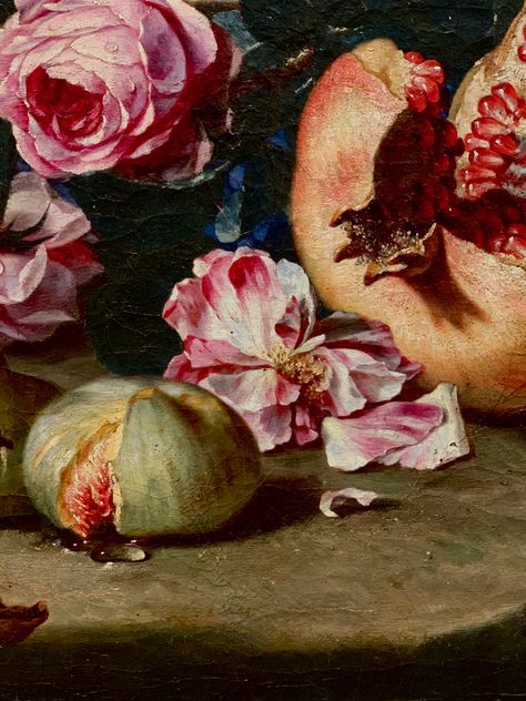 #aesthetic #art #italy #renaissance #painting #oilpainting #realism #pinterestinspired #artwork #artinspiration 17th Century Paintings, Flowers And Fruit, Century Painting, Fruits And Flowers, Rennaissance Art, Realism Painting, Fruit Painting, Background Art, Floral Poster