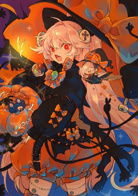 Cute Halloween Anime Pfp, Halloween Profile Pictures Aesthetic, Autumn Pfp Anime, Kawaii Halloween Pfp, Spooky Season Pfp, Genshin Pfp Halloween, Genshin Pumpkin Pfp, Genshin Impact Halloween Pfp, Spooky Anime Pfp