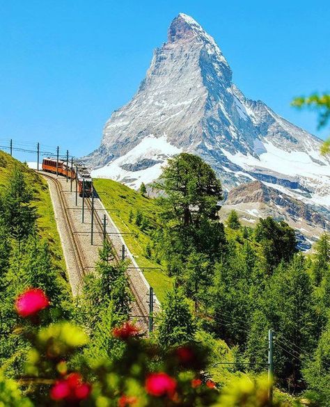 💚☀ Zermatt have extended their summer season with cable cars and mountains railways staying open until 18th October. To extend your summer, chat with our team. 📷: @mygornergrat #zermatt #switzerland #matterhorn #luxurytravel #summerisntover  : Collected from @Alps In Luxury Zermatt Switzerland Summer, Switzerland Summer, Matterhorn Switzerland, Switzerland Photography, Switzerland Vacation, Zermatt Switzerland, Switzerland Travel, Zermatt, Beautiful Places In The World