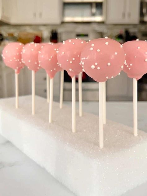 Starbucks Copycat Birthday Cake Pops Two Sweet Party 2nd Birthday Cake Pops, Two Sweet Party 2nd Birthday, Two Sweet Party, Cake Pop Flavors, Baking Pan Sizes, Cake Pop Recipe Easy, Starbucks Birthday, Starbucks Cake, Huge Cake