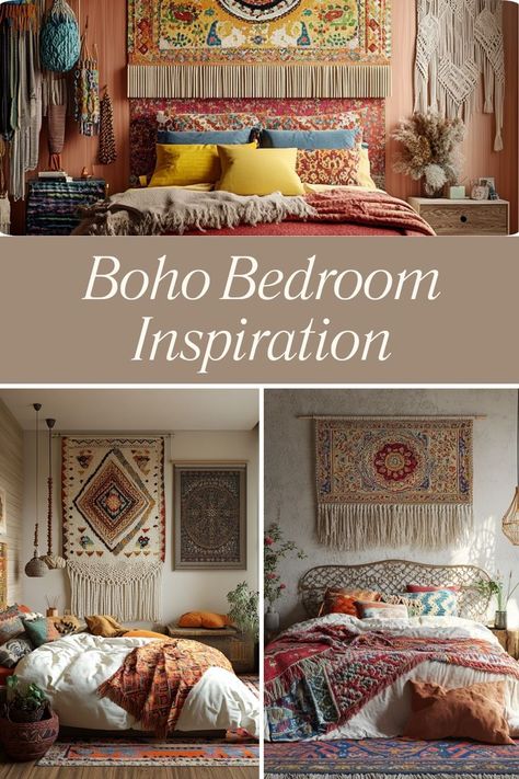 Get inspired by boho bedroom decor with eclectic patterns, natural textures, and cozy vibes. #BohoDecor #BedroomInspiration #CozySpaces Artistic Lifestyle, Boho Bedroom Design, Boho Bedding, Boho Bedroom Decor, Bohemian Bedroom, Cozy Vibes, Patchwork Quilt, Boho Bedroom, Natural Texture