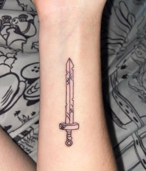 Small Tattoos Adventure Time, Random Arm Sleeve Tattoos, Adventure Time Swords Art, Adventure Time Butterfly Tattoo, Adventure Time Line Art Tattoo, Black And White Adventure Time Tattoo, Adventure Time Patchwork Tattoo, Fins Swords Adventure Time Tattoo, Finn’s Swords Adventure Time Tattoo