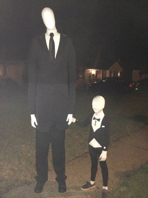 Costume Halloween Uomo, Yandere Costume, Holloween Costume Mens, Slender Man Halloween Costume, Halloween Creepy Costumes, Slenderman Costume, Slender Man Costume, Men’s Scary Halloween Costumes, Slenderman Scary