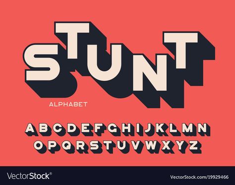 Shadow Font, Vector Alphabet, Font Typography, Bold Letters, Typeface Font, Bold Logo, Long Shadow, Bold Fonts, Cool Lettering