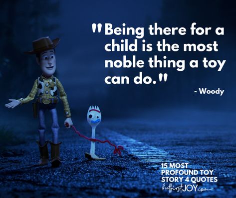 16 Most Profound Toy Story 4 Quotes & Review (Spoiler-Free) | But First, Joy Toy Story Quotes, Toy Story Halloween, Talking Toys, Toy Story Woody, Friendship Humor, Real Friendship Quotes, Diy Things, Woody Toy Story, Romantic Things