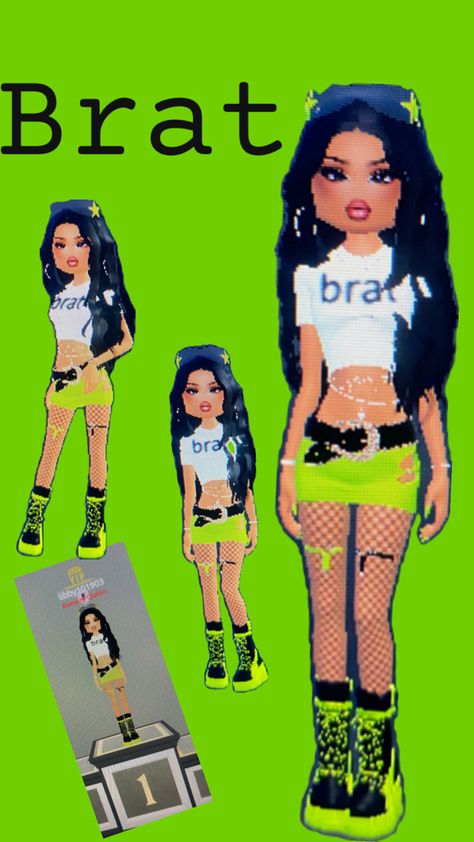 Dress to impress outfit inspiration with items from the new brat Charlie xcx update Jazz Costumes, Inspired Dress, Dress To Impress, Outfit Inspirations, Bra