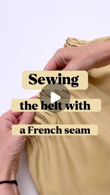 Tanya Taidi | Tanya Zamerova on Instagram: "For sewing on the belt, I used a slightly non-standard type of “French seam”, so I decided to tell and show this sewing technique in more detail 🔍

#tanyataidi_patterns #tanyataidi 

#sewingproject #imakemyclothes #sewist #sewsewsew #sewingtips #sewingtipsandtricks #ilovesewing #ilovesew #ilovesewing✂️❤️ #sewingcommunity #instasew #sewingtag #sewingdiy #sewingtutorial #sewingtutorials #sewersofinstagram #sewgonnasew #sewersgonnasew #sewingpattern #sewingpatterns #sewhappy #handmadeclothing #fashiondesigner #fashiondesign #sewingprojects #memade" Sewing Tags, French Seam, Handmade Clothes, Sewing Techniques, Sewing Hacks, Sewing Tutorials, I Decided, Diy Sewing, To Tell