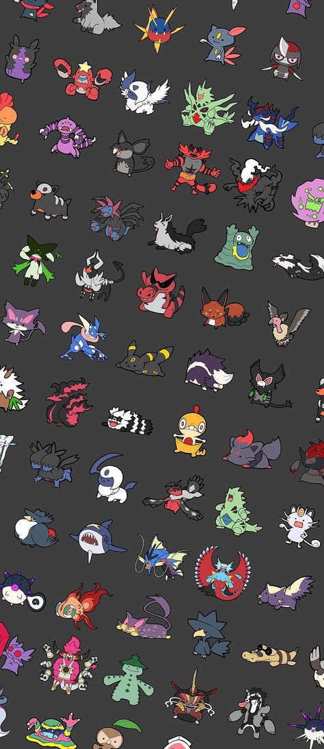 Pokemon Phone Wallpaper, Iphone Wallpaper Pokemon, Dark Pokemon, Dark Type Pokemon, Wallpaper Pokemon, Dark Pokémon, Pokemon P, Pokémon Wallpaper, Wallet Ideas