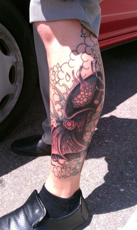 Vampire Squid Tattoo, Vampire Squid, Squid Tattoo, Tattoo Ideas, Tattoos