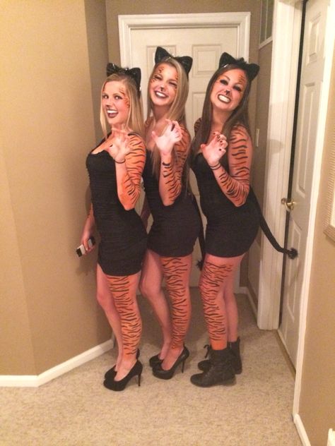 Tiger costume Halloween Tiger Costumes Women, Hot Animal Costumes, Jaguar Costume Women, Diy Tiger Costume Women, Tiger Halloween Costume Women, Diy Tiger Costume, White Tiger Costume, Tiger Costume Women, Jaguar Costume