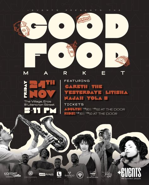 🎨 Designing for the Good Food Market has been a journey of creativity and fun! Since its inception, we've taken on the challenge of making each poster memorable and unique, perfectly capturing the theme of each event. For a recurring event, it’s easy to fall into repetition, but we’re all about keeping it fresh while staying true to the brand. Swipe through to see how we’ve evolved the look of the Good Food Market over time, making sure each one stands out while keeping the excitement aliv... Challenge Poster Design, Food Event Poster, Food Event, Food Stand, Food Challenge, Event Food, Event Poster, Food Market, Inception