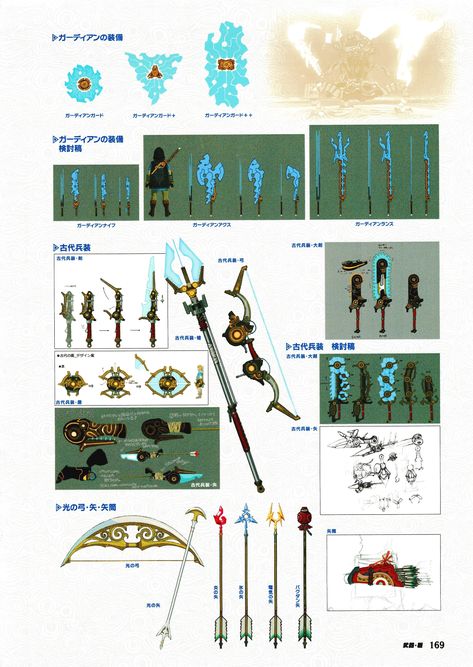 Zelda: Breath of the Wild - Weapons and Sheilds 9 - Ancient Shiekah Zelda Botw Tips, Zelda's Ballad Outfits, Legend Of Zelda Breath Of The Wild, Legend Of Zelda Dnd Items, Botw Armor Sets, Breath Of The Wild Items, Original Zelda, Zelda Items, Swords Zelda Botw