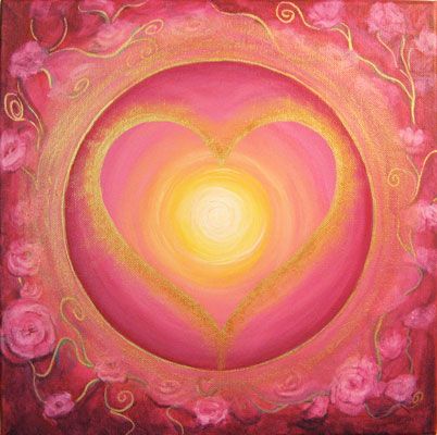 Creativity mandala My Funny Valentine, Ethereal Art, Pink And Yellow, Heart Art, Spiritual Art, New Wall, Heart Chakra, Love And Light, Sacred Geometry