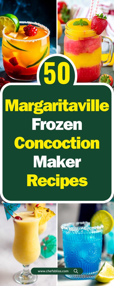 50+ Easy Margaritaville Frozen Concoction Maker Recipes to Try Today! Margarita Recipes For Margaritaville Machine, Margaritaville Frozen Concoction Maker Recipes, Margaritaville Recipes Machine, Margarita Recipes For Margarita Machine, Recipes For Margaritaville Machine, Easy Margarita Recipes Frozen, Frozen Concoction Maker Recipes, Frozen Cocktails Recipes, Frozen Blue Margarita Recipe