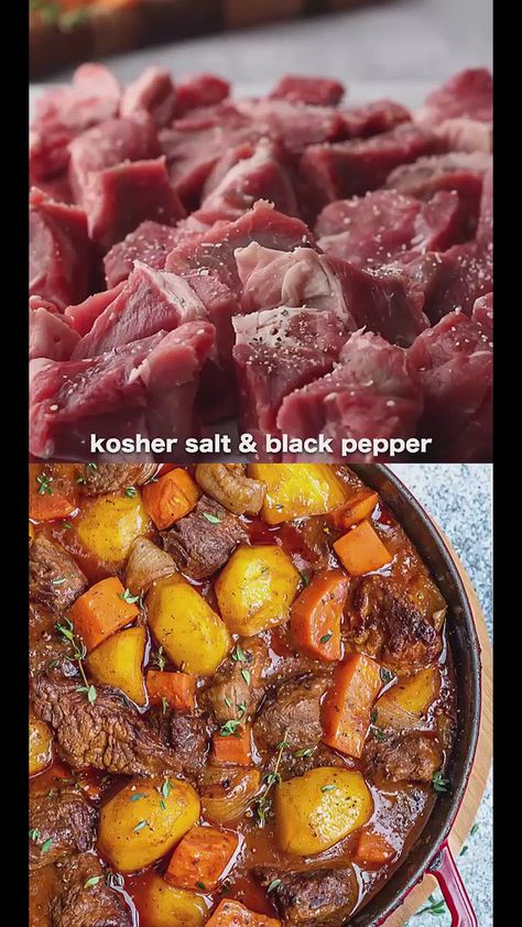 Mouthwatering Beef Tongue Stew in the Instant Pot - Out by the door Low Sodium Beef Stew, Easy Homemade Beef Stew, Beef Tongue Stew, Veggie Stew Recipes, Beef Stew With Potatoes, Slow Cooker Beef Stew Easy, Stew With Potatoes, Ground Beef Enchiladas, Canning Sweet Corn