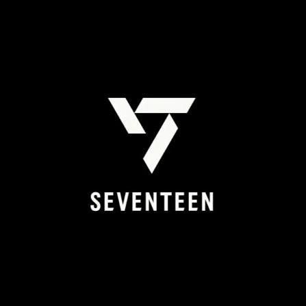 Say The Name Seventeen Logo, Seventeen Logo Black, Seventeen New Logo, Seventeen Photocard Back Design, Seventeen Carat Logo, Seventeen Logo Aesthetic, Hybe Logo, Seventeen Logo Wallpaper, K Pop Group Logo