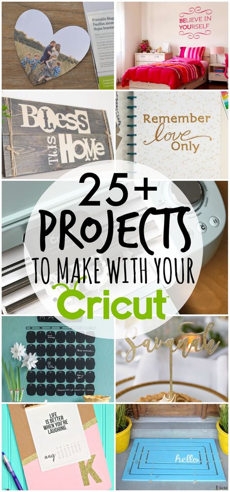 What Can I Make with My Cricut? 25 Cricut Projects Cricut Projects To Sell, Cricut Explore Air Projects, Cricket Crafts, Cricut Help, Cricket Projects, Cricut Explore Projects, Idee Cricut, Cricut Air, Projets Cricut