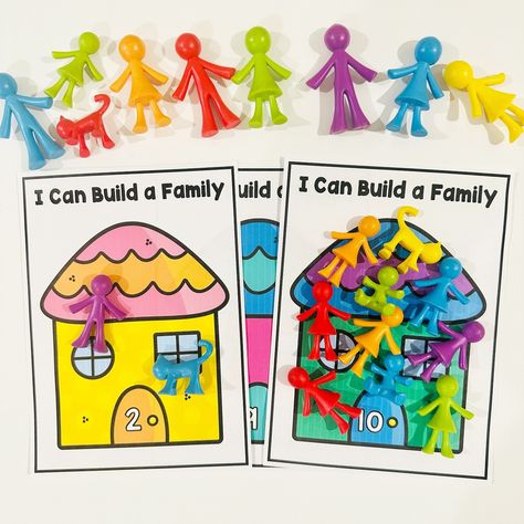 I Can Build a Family! 👶🏼👧🏻👩🏻👨🏻👵🏻👴🏻🐈 🏠 Do you need an “All About Me” activity for your preschool or kindergarten? 🏠 All About Me themes are typically introduced at the start of each school year. This is a great opportunity for children to get to know each other, introduce themselves, and learn more about their families and interests. ✨ Comment “LINK” and I’ll send it your way - or take a peek by clicking on the link in my profile. Follow for more! 😄 Click on bio! 👆🏻 #preschoolactivit... All About My Family Preschool Activities, My Family Crafts For Kids, My Family Activities Preschool, Preschool Families Unit, Preschool Family Theme, All About Me Activity, Family Activities Preschool, Preschool Family, All About Me Activities