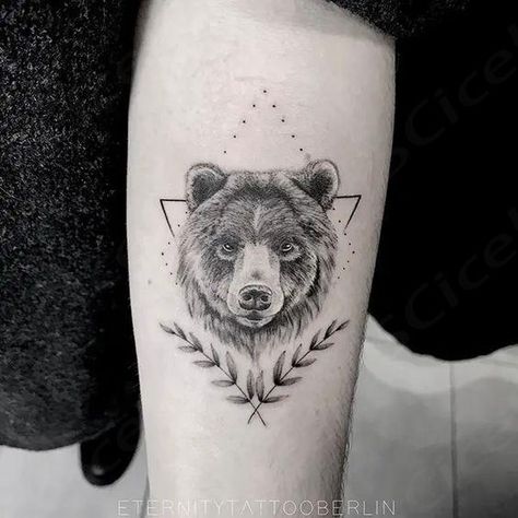 Bear is a fearless animal in the jungle, which is well known for its courage and strength. Its tattoo can be inked in complete detailing Bear Tattoo Ideas For Women, Silly Tattoo Ideas, Bear Tattoo Ideas, Beer Tattoos, Bear Tattoo Designs, Hip Thigh Tattoos, Tattoos Love, Bear Tattoo, Thigh Tattoos Women