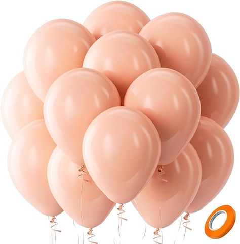 Amazon.com: Bezente Pastel Orange Latex Party Balloons - 100 Pack 12 inch Round Helium Light Orange Peach Balloons for Baby Shower Wedding Birthday Party Decorations : Toys & Games Peach Balloons, Balloons For Baby Shower, Pastel Orange, Baby Shower Balloons, Latex Balloons, Orange Gold, Light Orange, Party Balloons, Birthday Party Decorations