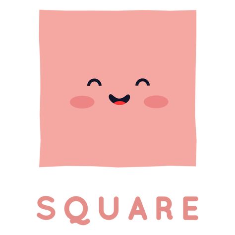 Square Drawing Ideas, Square Cartoon, Square Clipart, Drawing Ideas Cute, Vintage Logo Maker, Logo Maker App, Shape Png, Square Drawing, Best Logo Maker