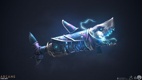 Jinx Arcane Shark Cannon, Jinx Rocket Launcher Arcane, Jinx Shark Bazooka, Jinx Fishbones, Jinx Rocket, Arcane Art, Arcane Jinx, Tattoo Idea, Phone Screen