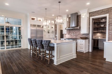 Pantry with Panache: We Call it the ‘Messy Kitchen’ | Bob Webb Pantry Shelving Units, Pantry Plans, Pantry Layout, Kitchen Butlers Pantry, White Shaker Kitchen Cabinets, White Shaker Kitchen, Messy Kitchen, Shaker Kitchen Cabinets, Pantry Shelving