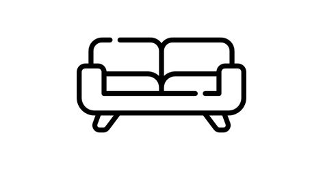 Couch free vector icons designed by Freepik Sofa Logo, Couch Logo, Furniture Icon, Round Couch, Corporate Signage, Cleaning Icons, Coral Draw, Alice In Wonderland Drawings, Logo Desing