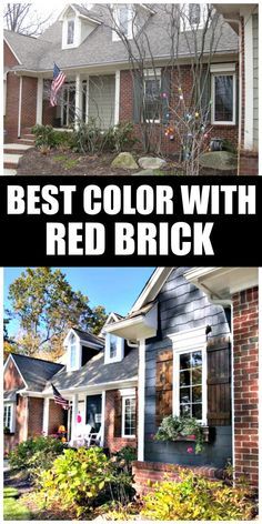 Paint Colors With Red Brick, Best House Paint Colors, Colors With Red Brick, Cape Cod House Exterior, Red Brick House Exterior, Red Brick Exteriors, House Paint Colors, Cape Cod Home, Exterior House Colors Combinations