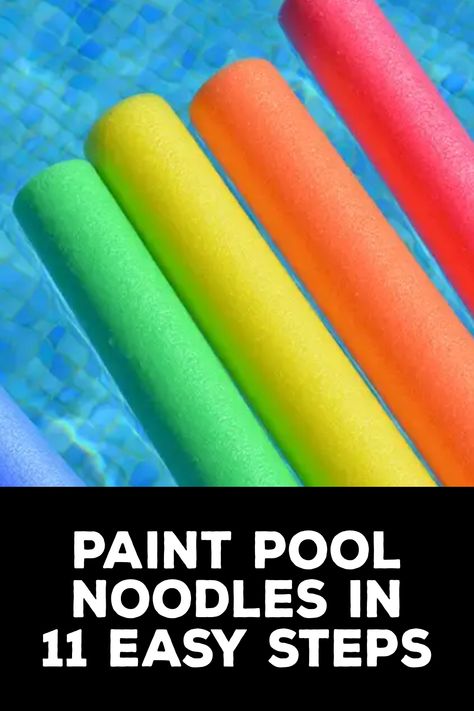 How to Paint Pool Noodles How To Paint Pool Noodles, Painting Pool Noodles, Noodles Painting, Fun Pool Games, Diy Crafts To Do At Home, Pool Noodle Crafts, Plastic Pail, Bathtub Pillow, Foam Noodles