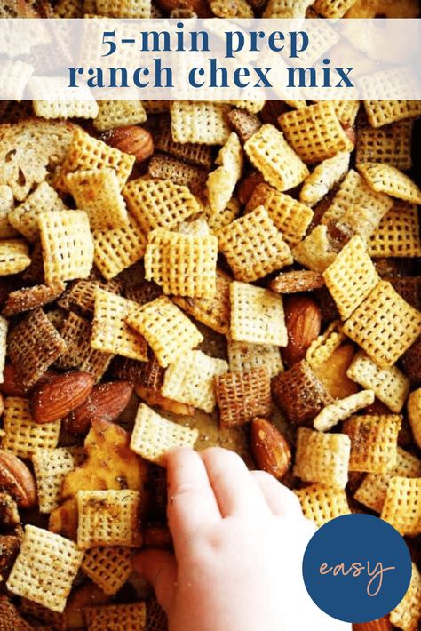 This easy homemade Chex Mix has ranch and dill flavors that add both classic and elevated flavors! Just 5 minutes to prep and customizations ideas, FAQs, and instructions for both microwave and oven! Homemade Sweet Chex Mix Recipe, Ranch Chex Mix Recipes, Ranch Chex, Chex Mix Recipes Sweet, Ranch Chex Mix, Chex Snack Mix, Sweet Chex Mix, Homemade Chex Mix, Chex Mix Recipe