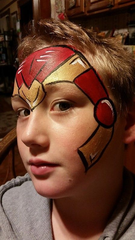 Ironman Face Paint, Iron Man Face Paint, Superhero Makeup, Superhero Face Painting, Iron Man Face, Painting Glitter, Professional Face Paint, Airbrush Tattoo, Face Paintings