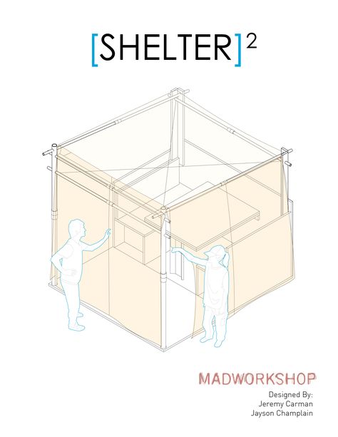 MADWORKSHOP Fellows Jeremy Carman and Jayson Champlain have designed a unique approach to emergency post-disaster shelters. The 2017 Fellows of the MADWORKSHOP Foundation created "Shelter Squared" as a response to "the current scarcity of design-oriented solutions to emergencies." Emergency Shelter Architecture, Shelter Architecture, Emergency Shelters, Temporary Architecture, Temporary Housing, Shelter Design, Lockable Storage, Emergency Shelter, Kiosk Design