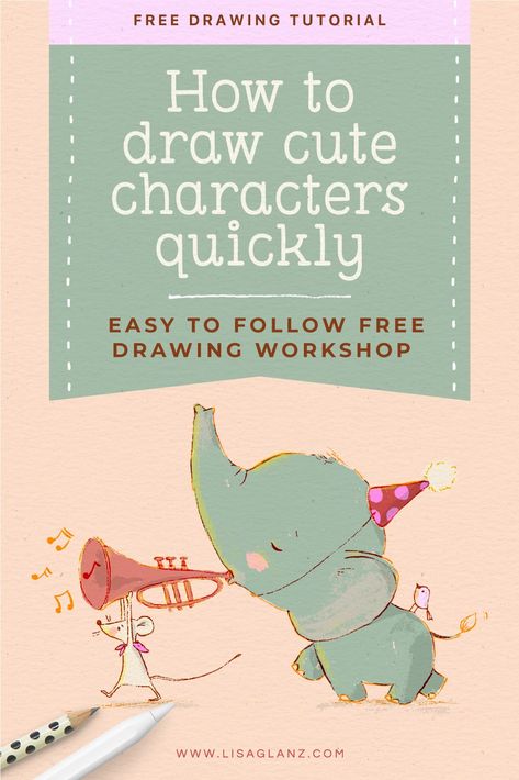 Children's Book Illustration Styles, Children Book Illustration Watercolor, Writing Kids Books, Diy Illustration, Draw Challenge, How Draw, How To Draw Cute, Writing Childrens Books, Children's Book Characters