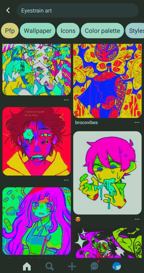 Eyestrain Art Icons, Eyestrain Art Styles, Eyestrain Art Pfp, Eyestrain Aesthetic, Pinterest Key, Pin Keywords, Eyestrain Art, Meaningful Paintings, Character Model Sheet