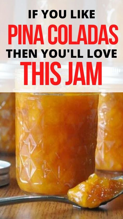 Pina Colada Jelly Recipe, Easy Jam And Jelly Recipes, Zucchini Jelly, Zucchini Jam Recipes, Jam Butter, Canned Jam Recipes, Dried Fruit Jam Recipes, Jam Flavors, Watermelon Jam Recipe