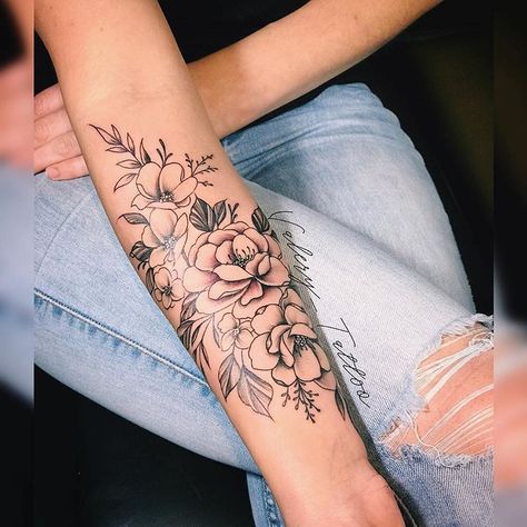 Lower Arm Tattoos, Inner Arm Tattoos, Forearm Flower Tattoo, Inner Forearm Tattoo, Rose Tattoos For Women, Inner Arm Tattoo, Cat Tattoos, Tattoos For Black Skin, Forearm Tattoo Women