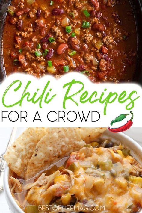 Chili Recipe For 20 People, Recipes For A Large Crowd, Large Batch Chili Recipe, Chili For A Crowd, Fall Festival Food, Chili Ideas, Simple Chili, Recipes For Parties, Chili Party