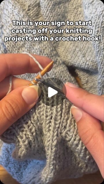 Ida Barbara | Have you tried this?🤩🤓 
This is my new preferred way to cast off! It’s a lot easier and saves me time when casting off my knit projects! 😍 | Instagram Decorative Cast Off Knitting, Cast Off Knitting, Casting Off Knitting, Stretchy Bind Off, Cast On Knitting, Knit Projects, Knitting Needle, Cast Off, Bind Off