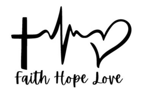 Custom Color Faith Hope Love Heartbeat Vinyl Decal | Etsy Faith Tatto, Tattoo Quotes Men, Rib Tattoos Words, Koala Party, Arm Quote Tattoos, Faith Hope Love Tattoo, Quotes Men, Quote Tattoos Girls, Christian Embroidery