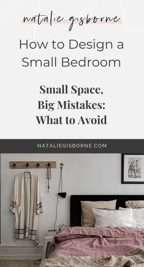 Your essential guide is here! Learn how to design a small bedroom with professional tips and tricks for a chic, space-efficient makeover. #smallbedroom #smallbedroomideas Style A Small Bedroom, Design A Small Bedroom, Natalie Gisborne, Tiny Guest Room, Childrens Bedrooms Design, Bedside Shelf, Oversized Furniture, Bed Storage Drawers, Space Efficient