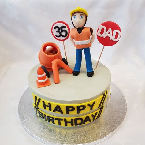 Construction Worker Cake, Happy 30th Birthday, Construction Worker, Happy Birthday Cakes, Birthday Cake, Happy Birthday, Cake, Birthday