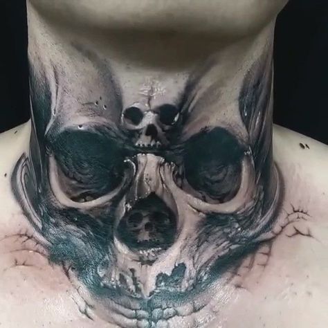 1000+ ideas about Throat Tattoo on Pinterest | Neck Tattoos ... Men’s Throat Tattoo Ideas, Neck Tattoo For Guys Skull, Throat And Neck Tattoo, Neck Throat Tattoo For Guys, Throat Tattoo Ideas Design, Cool Throat Tattoo, Men’s Throat Tattoos, Neck Tattoos Throat, Neck Throat Tattoo