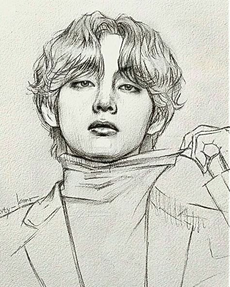 Taehyung's Art, 얼굴 드로잉, Girl Drawing Sketches, Beauty Art Drawings, Kpop Drawings, Easy Drawings Sketches, Arte Inspo, Art Drawings Sketches Creative, Bts Drawings